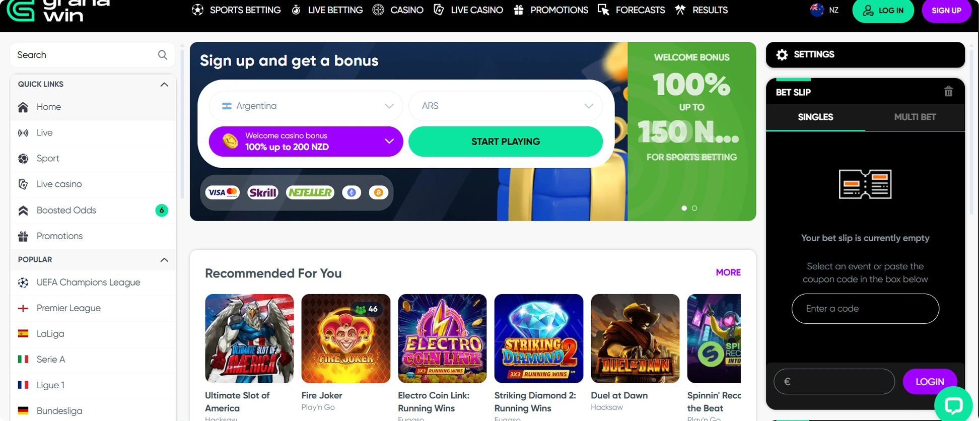 Granawin Betting and Casino Granawin Betting and Casino